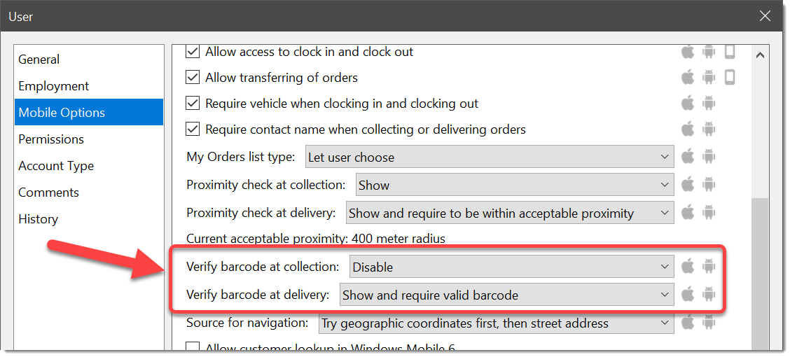 Require barcode validation on deliveries