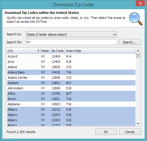 Download Hundreds of ZIP Codes in Seconds.